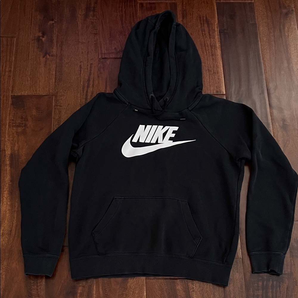 Nike Black Pullover Hoodie Girls Size X-Small
